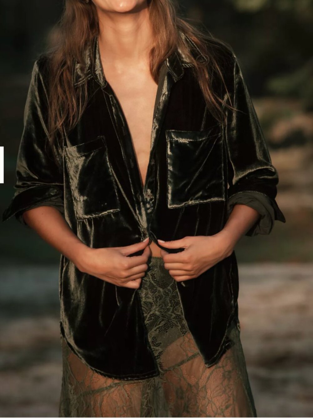 The Hadley Relaxed Buttondown Shirt by Pilcro: Velvet Edition
